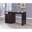 Pemberly Row 47-inch 2-drawer Office Computer Desk in Cappuccino