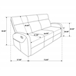 Pemberly Row 2-Piece Chenille Manual Reclining Sofa Set in Sand