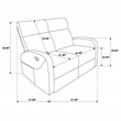 Pemberly Row 2-Piece Chenille Manual Reclining Sofa Set in Sand