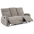 Pemberly Row 2-Piece Chenille Manual Reclining Sofa Set in Sand