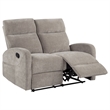 Pemberly Row 2-Piece Chenille Manual Reclining Sofa Set in Sand