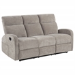 Pemberly Row 2-Piece Chenille Manual Reclining Sofa Set in Sand