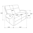 Pemberly Row 2-Piece Chenille Manual Reclining Sofa Set in Sand