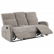 Pemberly Row 2-Piece Chenille Manual Reclining Sofa Set in Sand