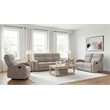 Pemberly Row 3-Piece Chenille Manual Reclining Sofa Set in Sand