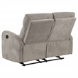 Pemberly Row 3-Piece Chenille Manual Reclining Sofa Set in Sand