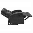 Pemberly Row 2-Piece Chenille Manual Reclining Sofa Set in Charcoal Gray