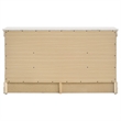 Pemberly Row Transitional 6-drawer Dresser with Bracket Feet in White
