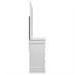 Pemberly Row Transitional 6-drawer Dresser and Mirror Set in White