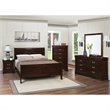 Pemberly Row 2-drawer Nightstand with Tapered Legs in Cappuccino