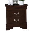 Pemberly Row 2-drawer Nightstand with Tapered Legs in Cappuccino