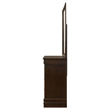 Pemberly Row 6-drawer Dresser and Rectangular Mirror in Cappuccino