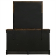 Pemberly Row 6-drawer Dresser and Rectangular Mirror in Cappuccino