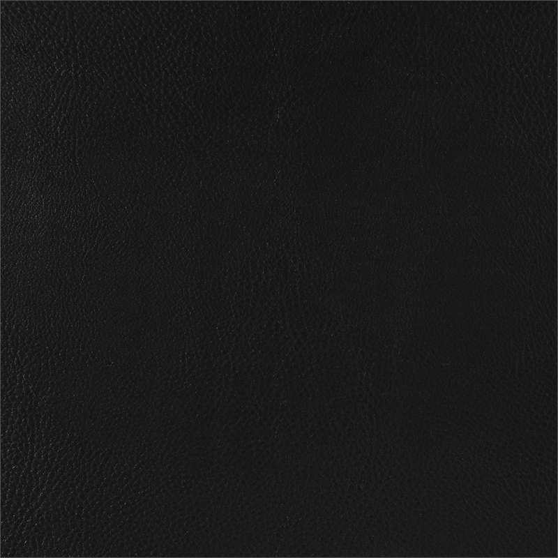 Pemberly Row Faux Leather Upholstered Track Arm Sofa in Black