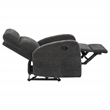 Pemberly Row 3-Piece Chenille Manual Reclining Sofa Set in Charcoal Gray