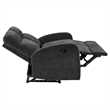 Pemberly Row 3-Piece Chenille Manual Reclining Sofa Set in Charcoal Gray