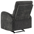 Pemberly Row 3-Piece Chenille Manual Reclining Sofa Set in Charcoal Gray
