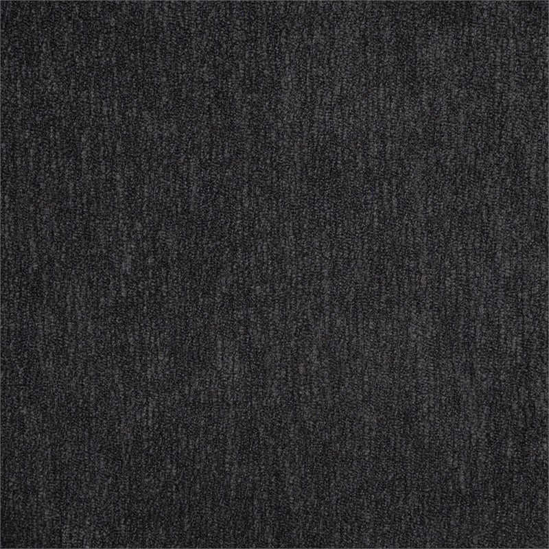Pemberly Row Chenille Upholstered Manual Reclining Sofa in Charcoal Gray