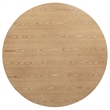 Pemberly Row 5-Piece Round Counter Dining Set in Light Ash Brown/White