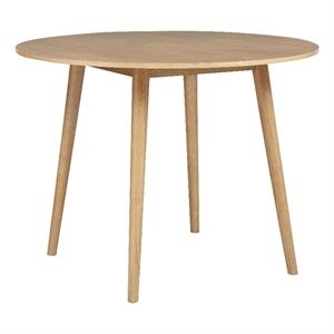 Pemberly Row 48&quot Round Wood Counter Height Dining Table in Light Ash