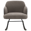 Pemberly Row Boucle Upholstered Mid Back Rocking Chair in Taupe
