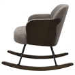 Pemberly Row Boucle Upholstered Mid Back Rocking Chair in Taupe