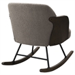Pemberly Row Boucle Upholstered Mid Back Rocking Chair in Taupe