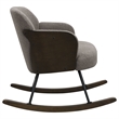 Pemberly Row Boucle Upholstered Mid Back Rocking Chair in Taupe