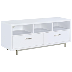Pemberly Row 2-drawer Engineered Wood 60-inch TV Stand in White