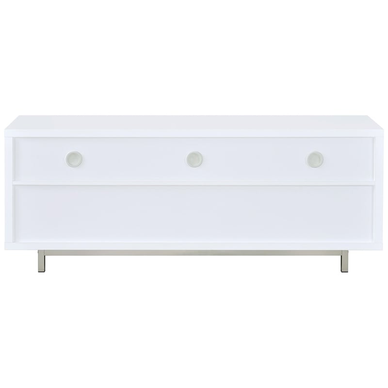 Pemberly Row 2-drawer Engineered Wood 60-inch TV Stand in White