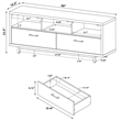 Pemberly Row 2-drawer Engineered Wood 60-inch TV Stand in Cappuccino