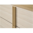 Pemberly Row 6-drawer Melamine Dresser with Metal Glides in Natural