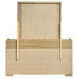 Pemberly Row 6-drawer Melamine Dresser and Mirror Set in Natural