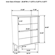 Pemberly Row 4-drawer Chest of Drawers with Metal Glides in Natural