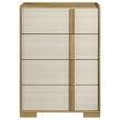 Pemberly Row 4-drawer Chest of Drawers with Metal Glides in Natural