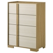 Pemberly Row 4-drawer Chest of Drawers with Metal Glides in Natural