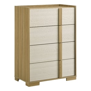 Pemberly Row 4-drawer Chest of Drawers with Metal Glides in Natural