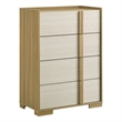 Pemberly Row 4-drawer Chest of Drawers with Metal Glides in Natural