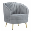 Pemberly Row 3-piece Upholstered Channel Tufted Sofa Set in Grey