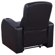 Pemberly Row 3-piece Leather Home Theater Seating Set with 3 Recliners