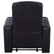 Pemberly Row 3-piece Leather Home Theater Seating Set with 3 Recliners