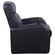 Pemberly Row 3-piece Leather Home Theater Seating Set with 3 Recliners