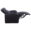Pemberly Row 3-piece Leather Home Theater Seating Set with 3 Recliners