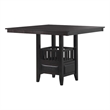 Pemberly Row 5-piece Square Counter Height Dining Set in Espresso