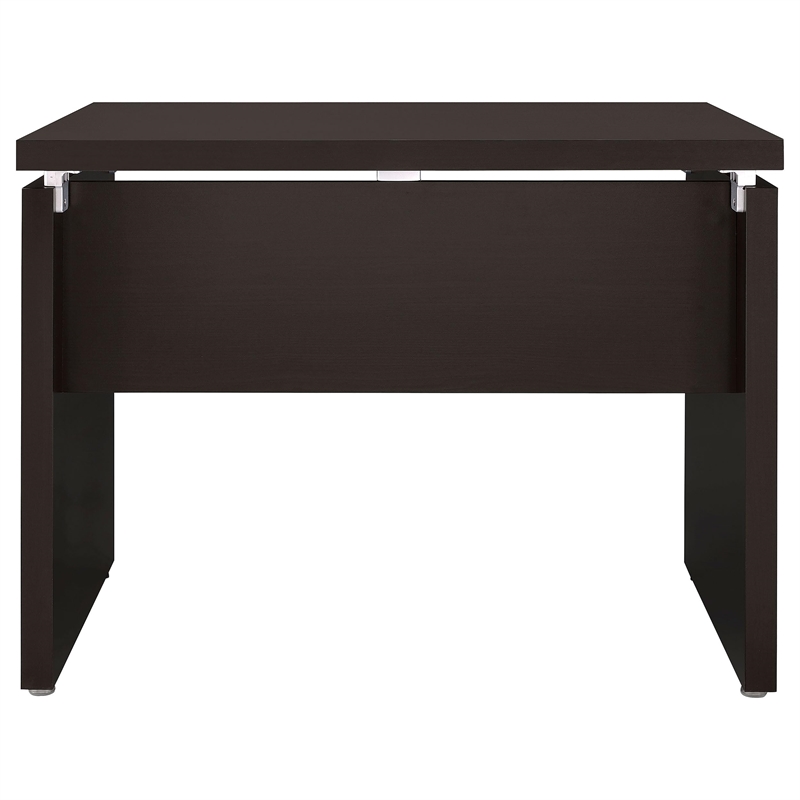 Pemberly Row 39-inch Engineered Wood Writing Desk in Cappuccino