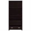 Pemberly Row 71-inch 5-shelf Bookcase with Drawer in Cappuccino