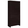 Pemberly Row 71-inch 5-shelf Bookcase with Drawer in Cappuccino