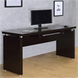 Pemberly Row 55-inch Computer Desk with Keyboard Drawer in Cappuccino