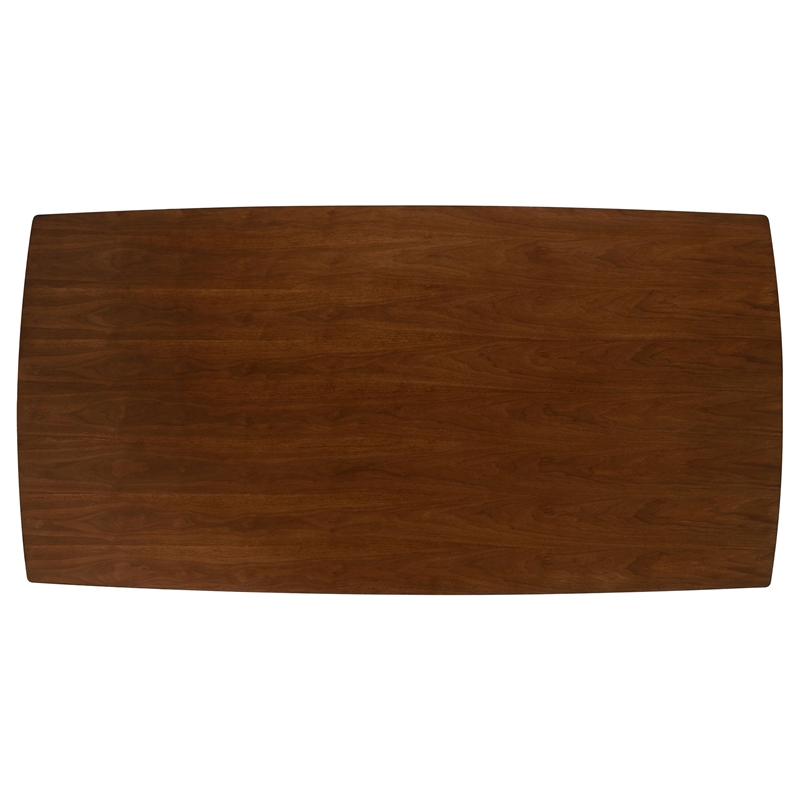 Pemberly Row Rectangular 78-inch Wood Dining Table in Dark Walnut