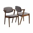 Pemberly Row 7-piece Rectangular Dining Table Set in Dark Walnut